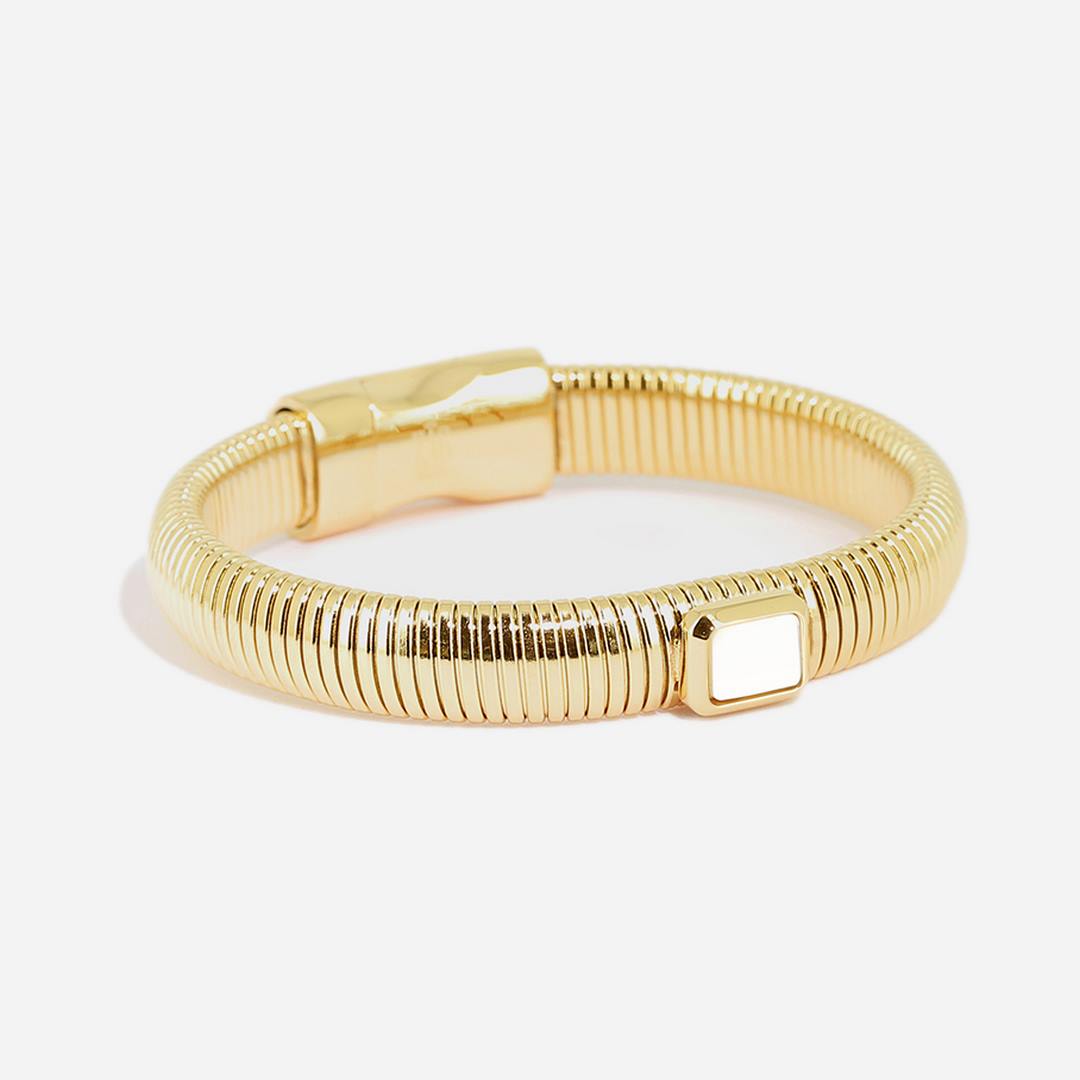 Zag Bijoux 24K Gold Plated Stainless Steel Surgical Bracelet/ SBJ19991-01SEL