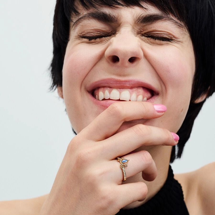 PANDORA Disney 14K Ոսկեպատ Արծաթյա Մատանի/ 163059C01-54