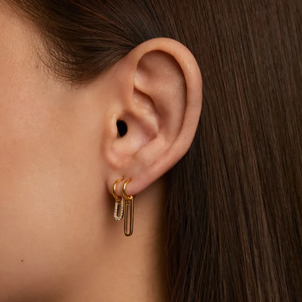 PDPAOLA 14K Gold Plated Silver Earring/ AR01-828-U
