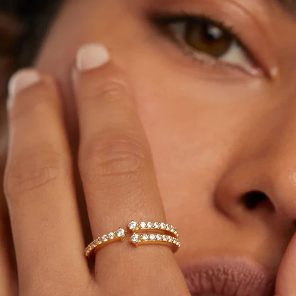 PDPAOLA 14K Gold Plated Silver Ring/ AN01-865-14