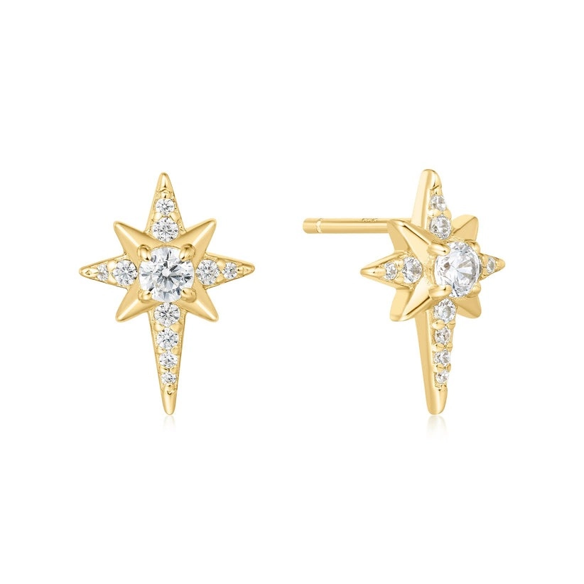 Ania Haie 14K Ոսկեպատ Արծաթյա Ականջօղ/ E065-02G