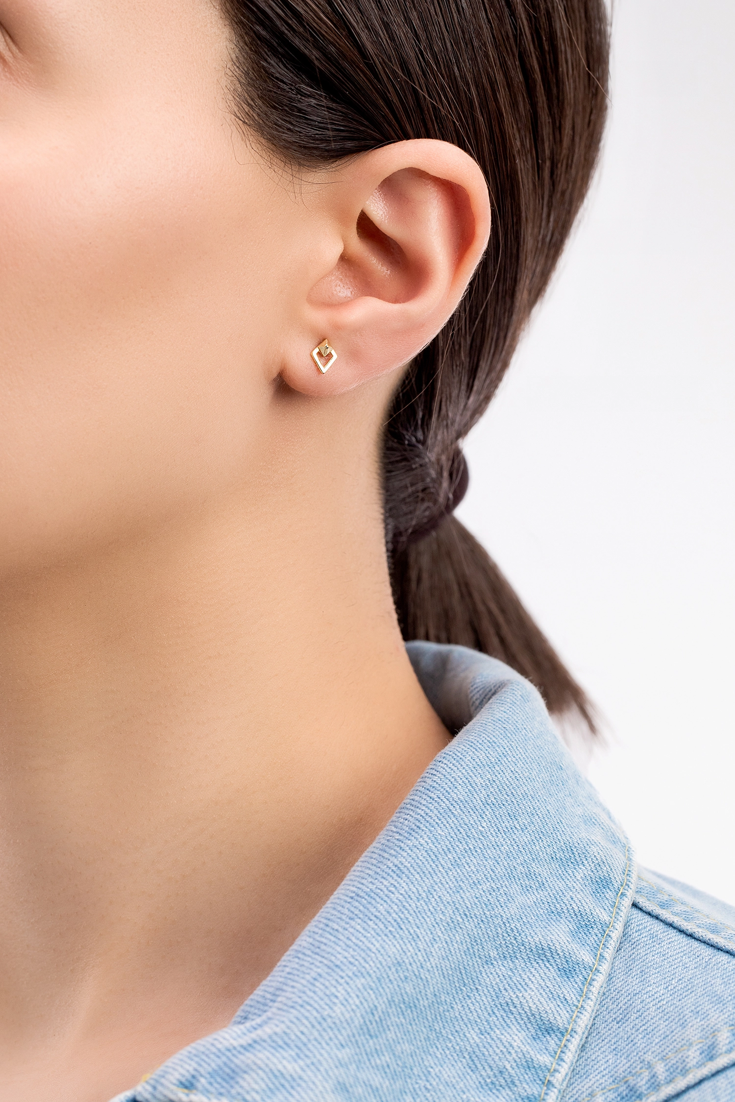 Ania Haie 14K Ոսկեպատ Արծաթյա Ականջօղ/ E025-08G