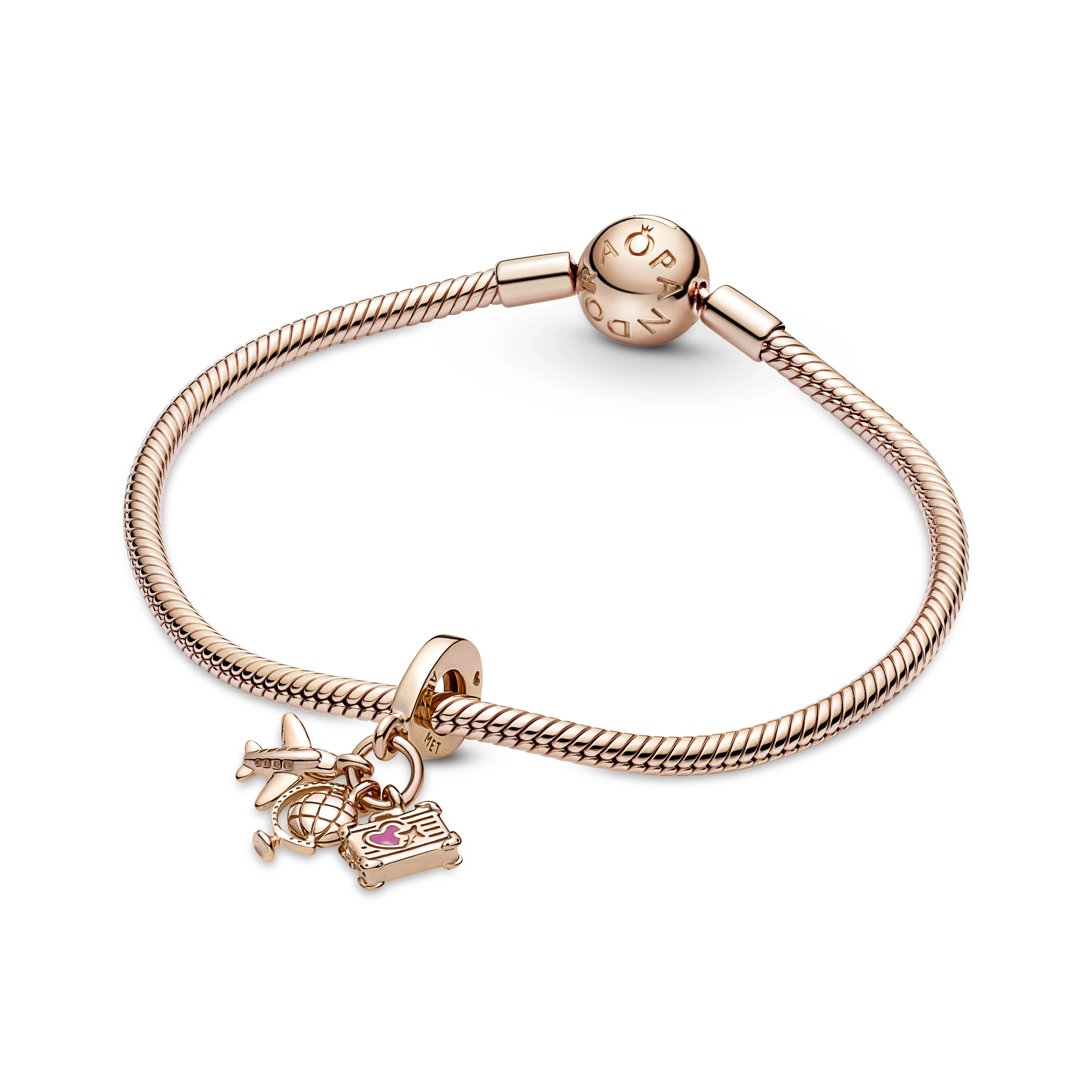 PANDORA Moments 14K Վարդագույն ոսկու պատվածքով Արծաթյա Չարմ/ 789435C01