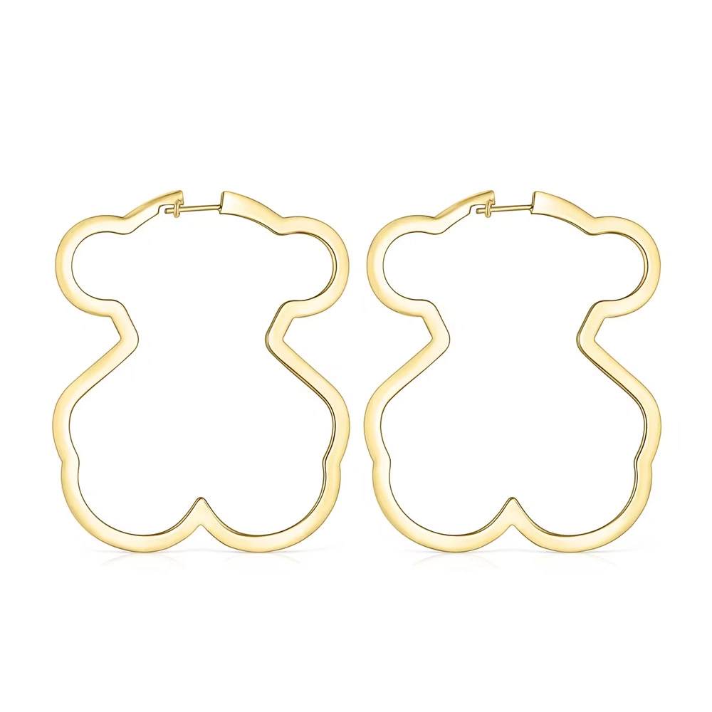 TOUS Արծաթյա 18K Ոսկեպատ Ականջօղ/913563590