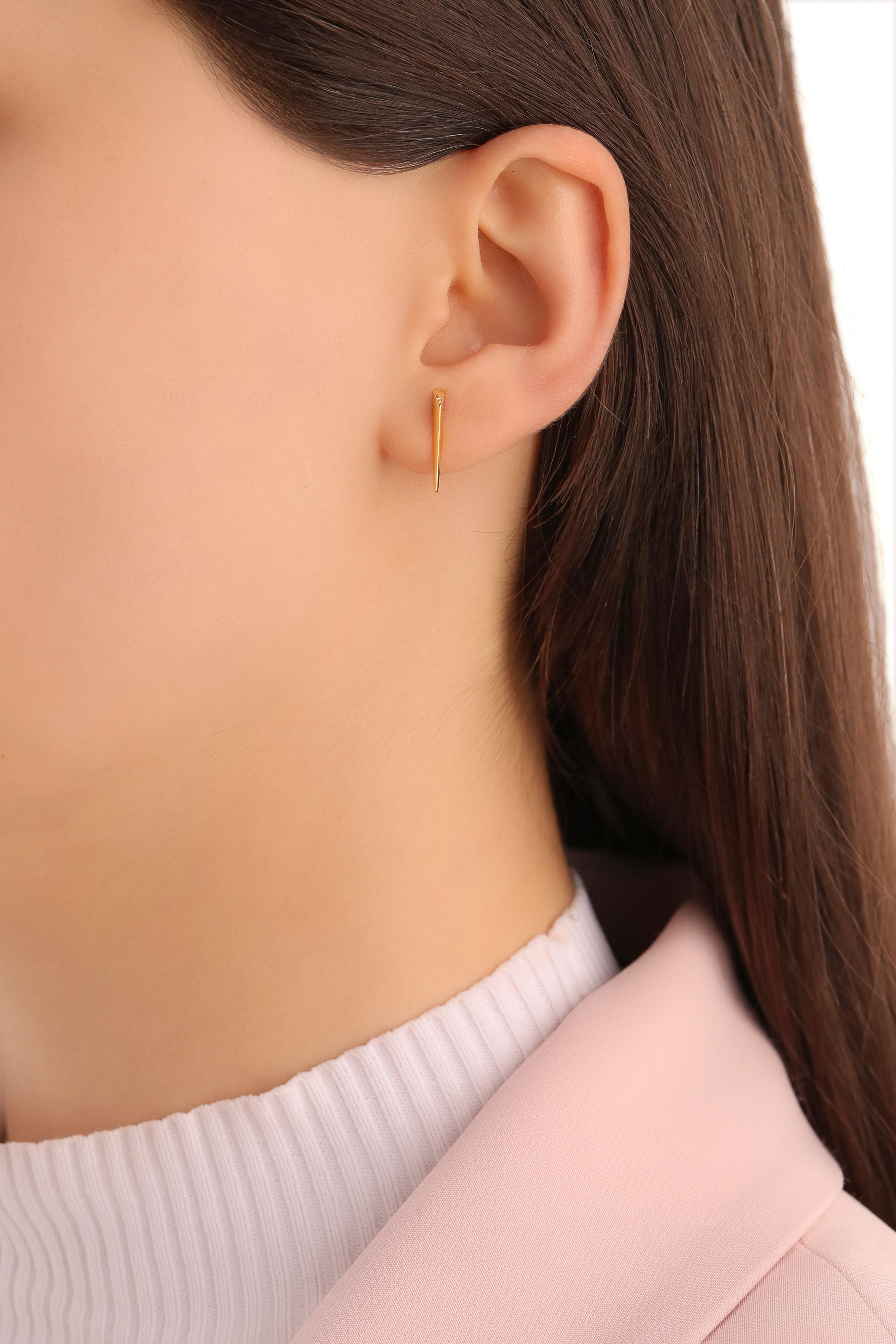 Ania Haie 14K Ոսկեպատ Արծաթյա Ականջօղ/ E008-04G