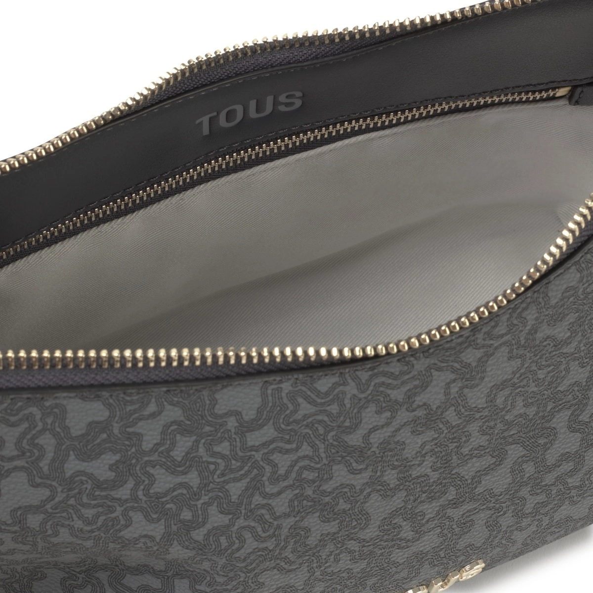 PU.PVC,HANDBAG M.K MINI LINES DARK GREY