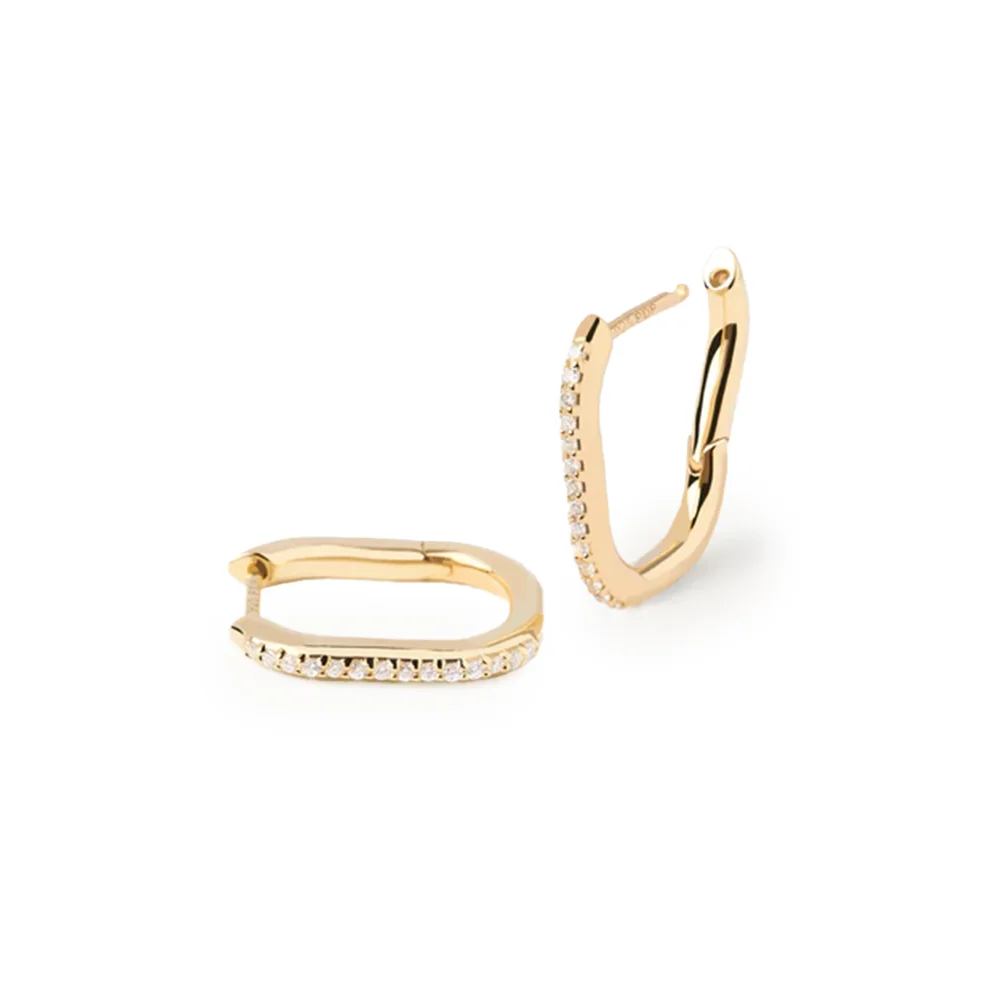 PDPAOLA 14K Gold Plated Silver Earring/ AR01-571-U