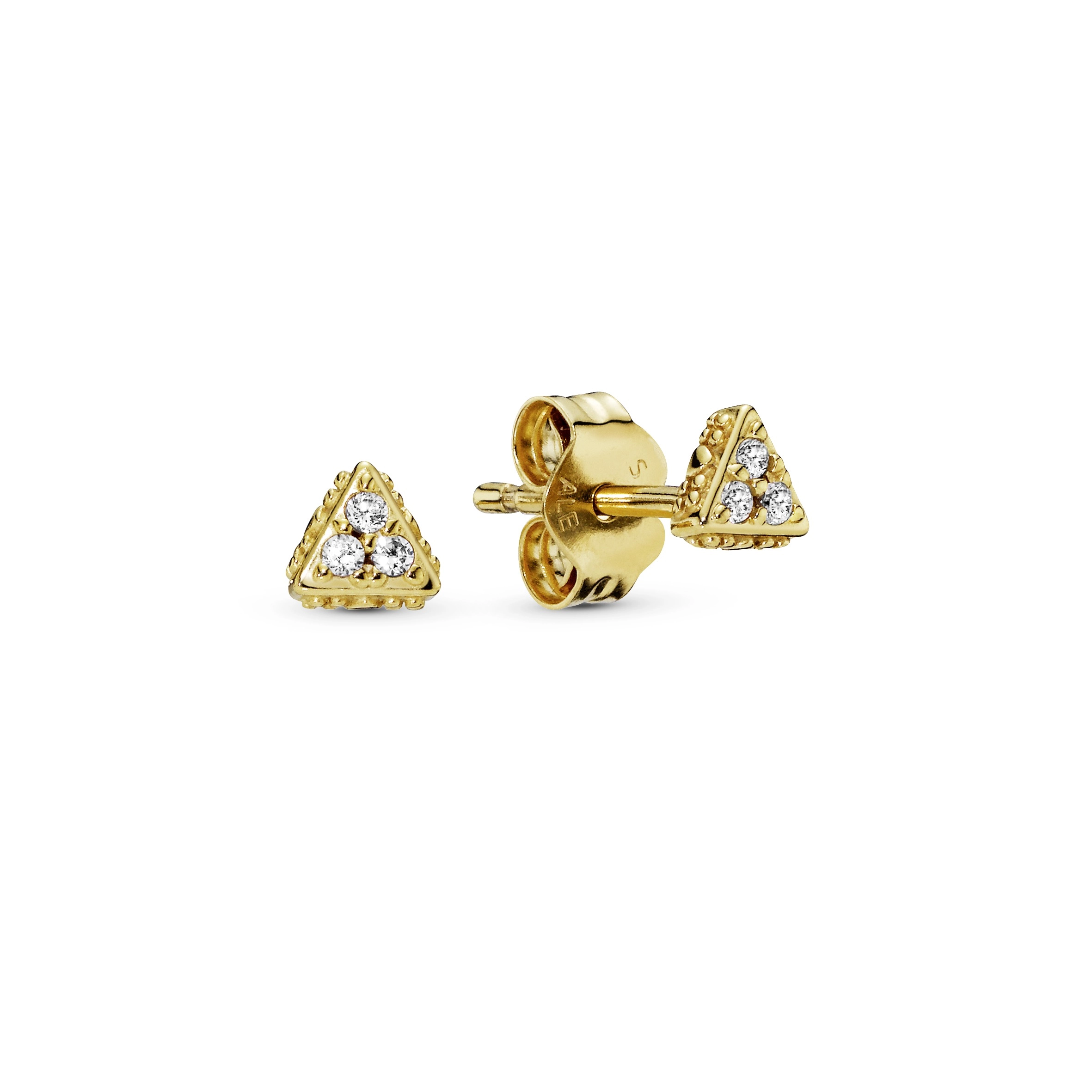 PANDORA Shine 14K Ոսկեպատ Արծաթյա Ականջօղ/ 268030CZ