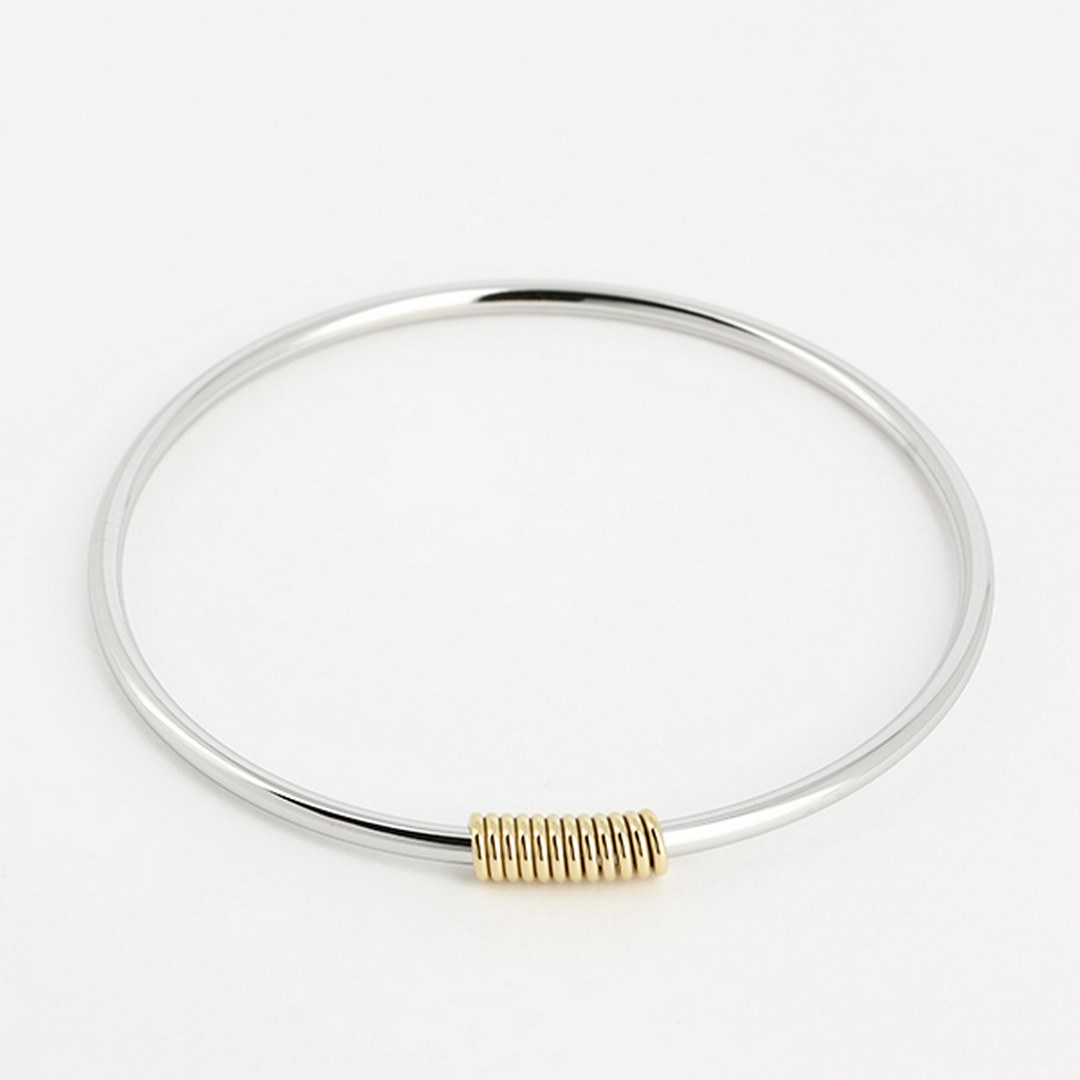 Zag Bijoux 24K Gold Plated Stainless Steel Surgical Bracelet/ SBJ13510-00MIX