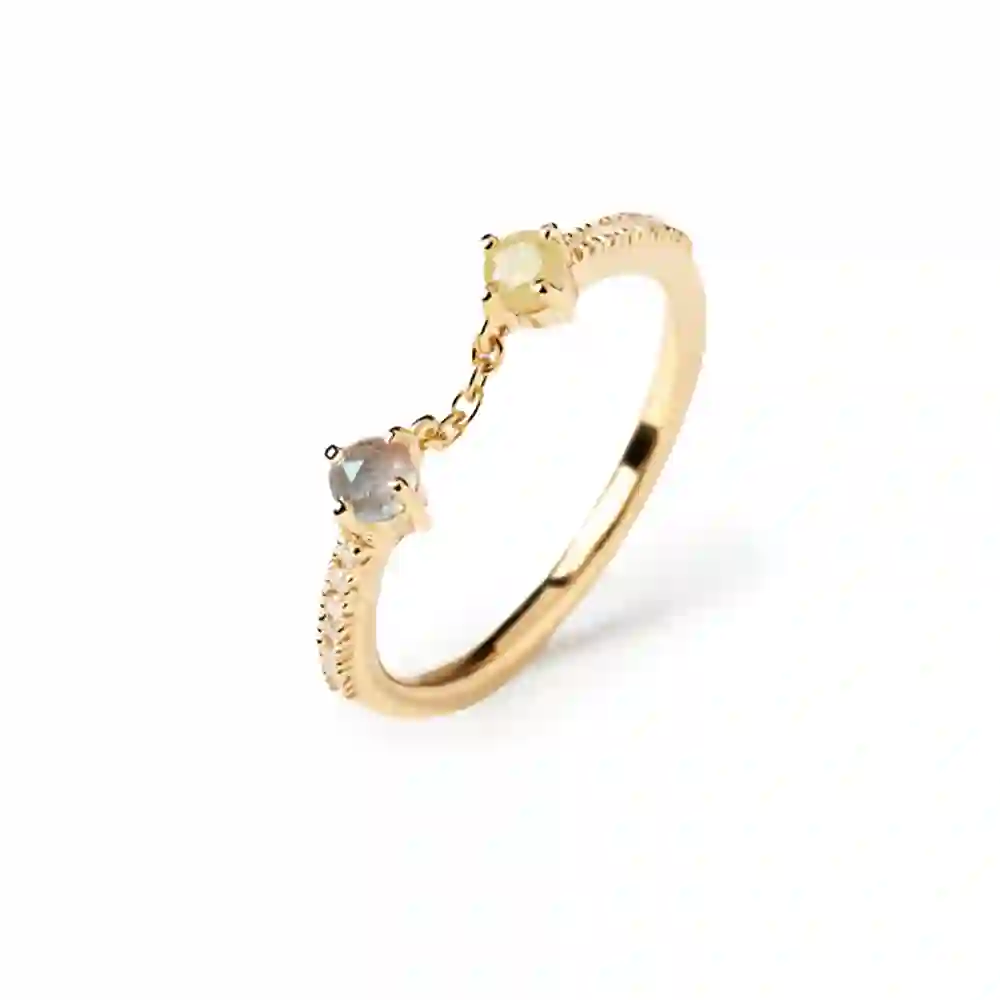 PDPAOLA 14K Gold Plated Silver Ring/ AN01-652-14