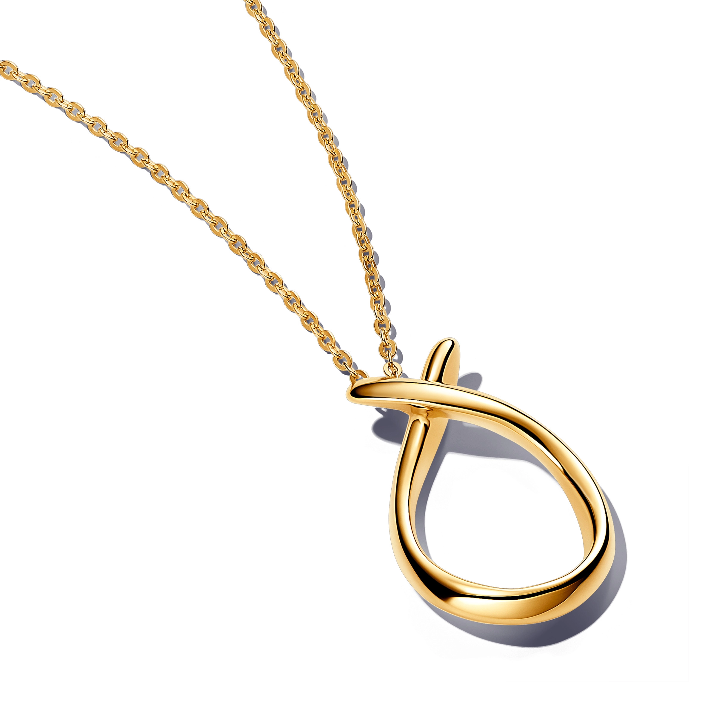 PANDORA Essence 14K Gold Plated Silver Necklace/ 363316C00-50