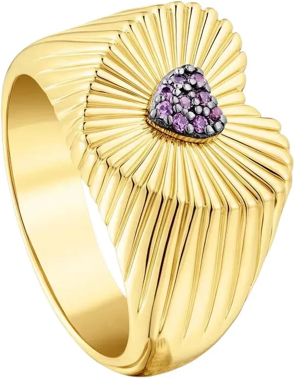 TOUS 18K Gold Plated Silver Ring/ 311665500