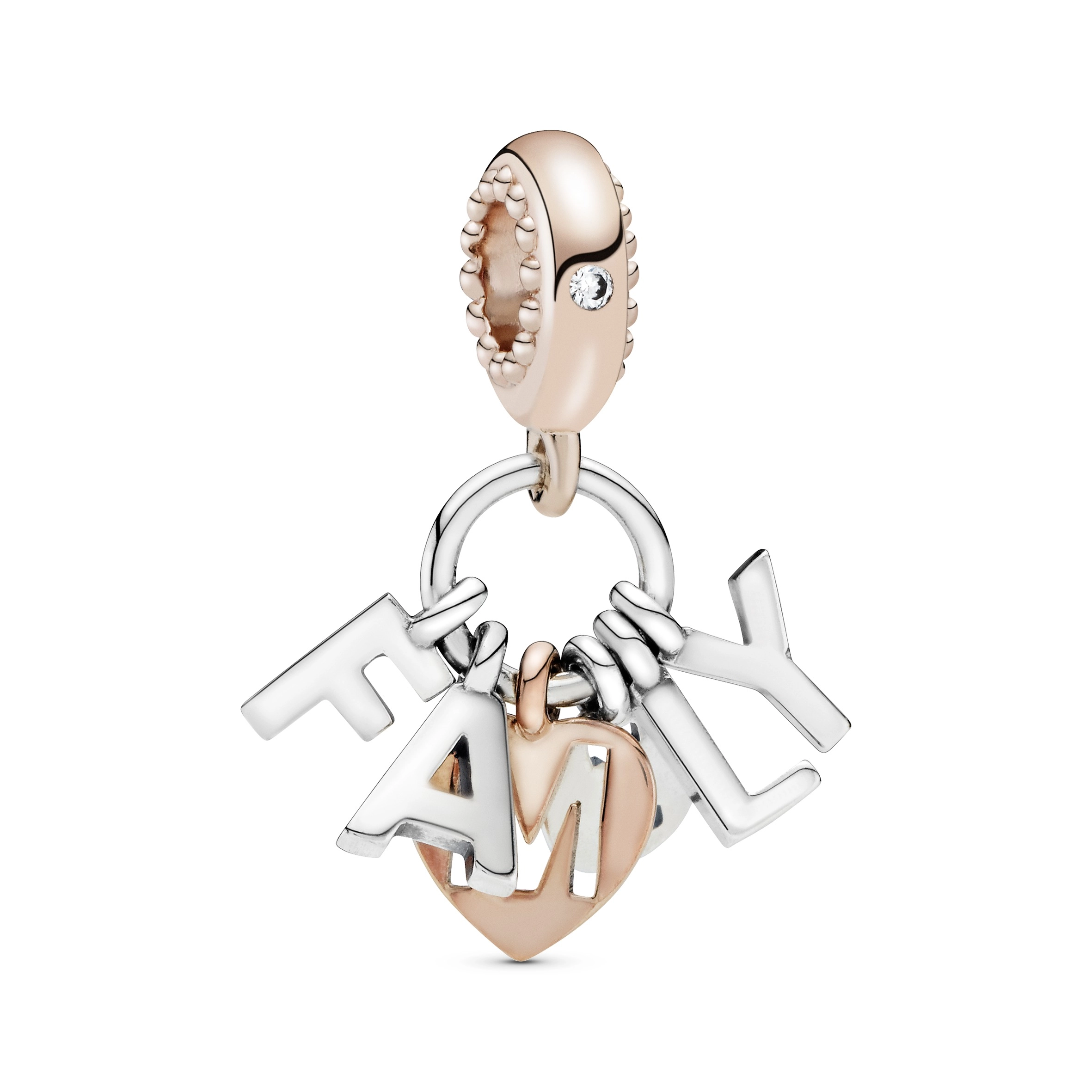PANDORA Rose 14K Gold Plated Silver Charm/ 787785CZ