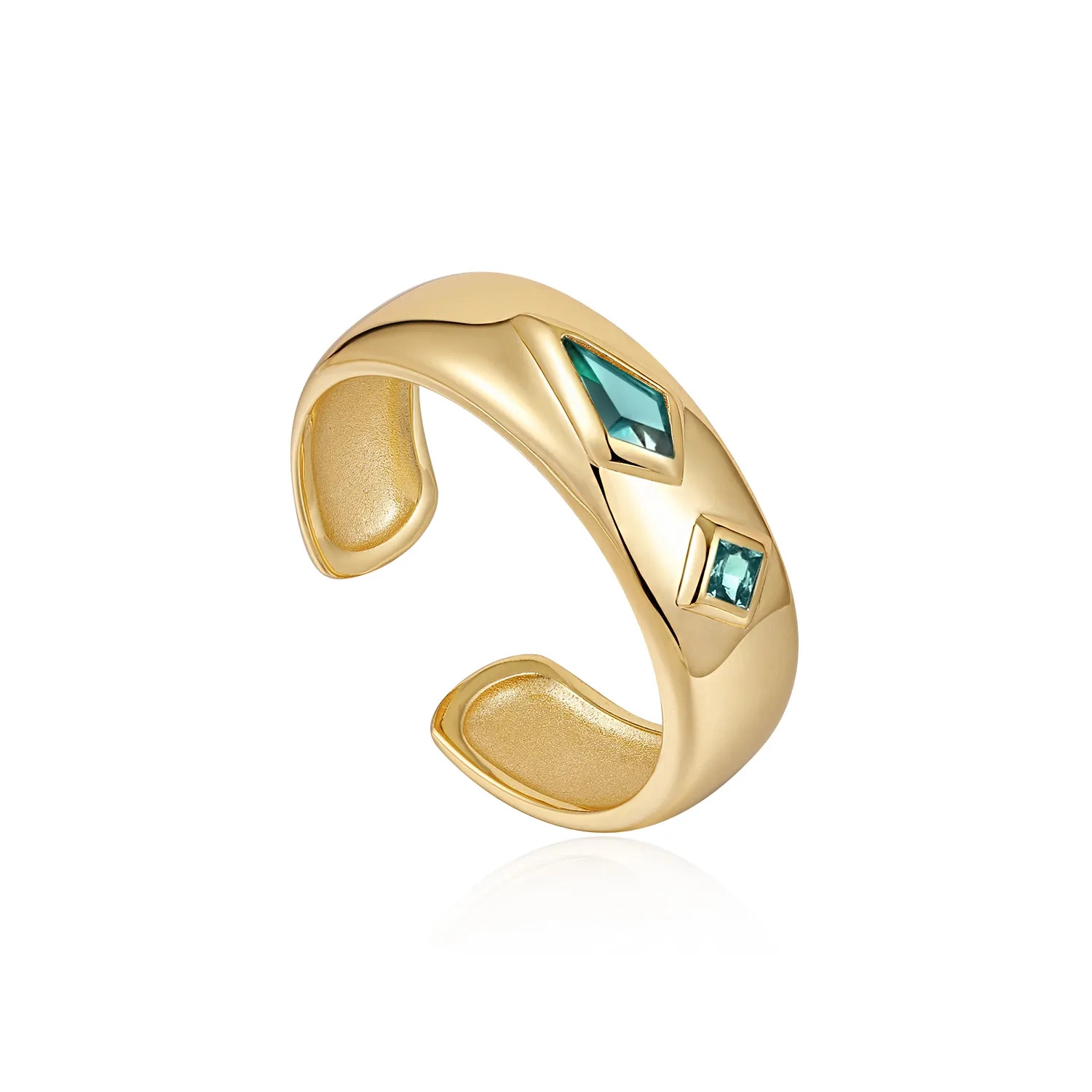 Ania Haie 14K Gold Plated Silver Ring/ R041-02G-G