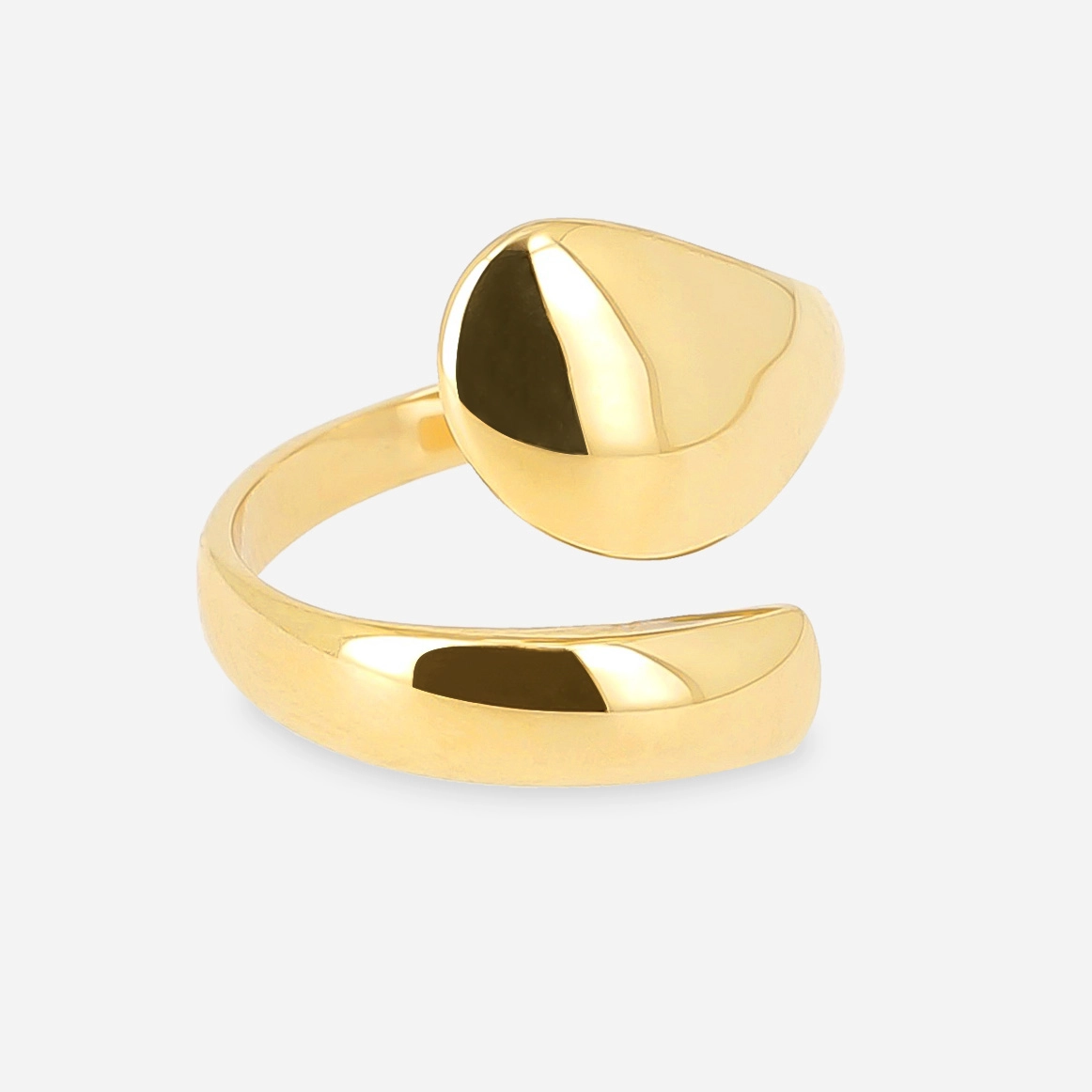 Zag Bijoux 24K Gold Plated Stainless Steel Surgical Ring/ SRL22056-01UNI