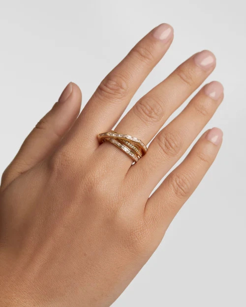 PDPAOLA 18K Gold Plated Silver Ring/ AN01-A09-14