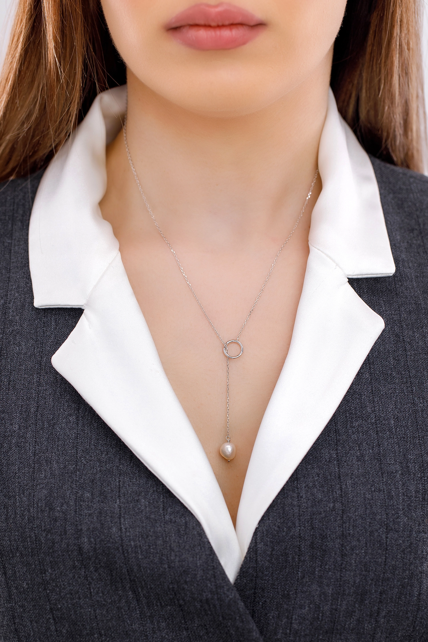 L'atelier Precieux Серебряное Ожерелье/ 87395145