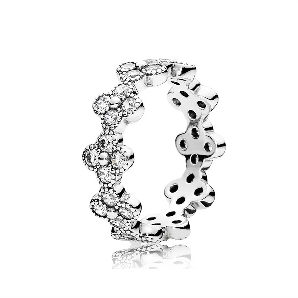 PANDORA Moments Silver Ring/ 191000CZ-54