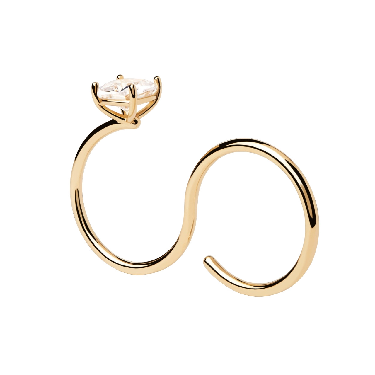 PDPAOLA 18K Gold Plated Silver Ring/ AN01-A27-16