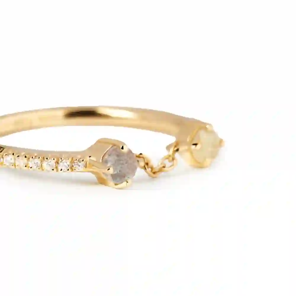 PDPAOLA 14K Gold Plated Silver Ring/ AN01-652-14