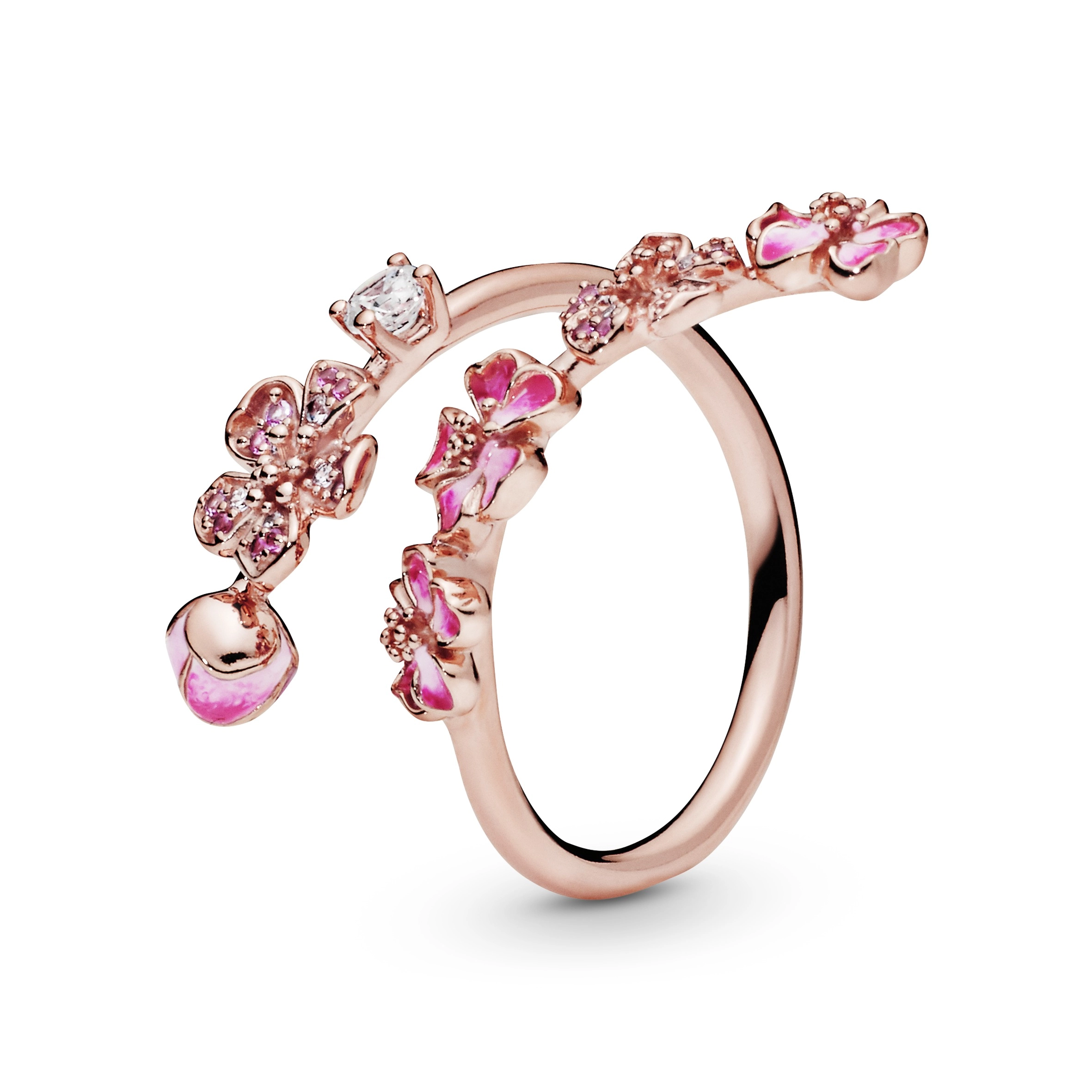 PANDORA Rose 14K Վարդագույն ոսկու պատվածքով Արծաթյա Մատանի/ 188088NCCMX-52