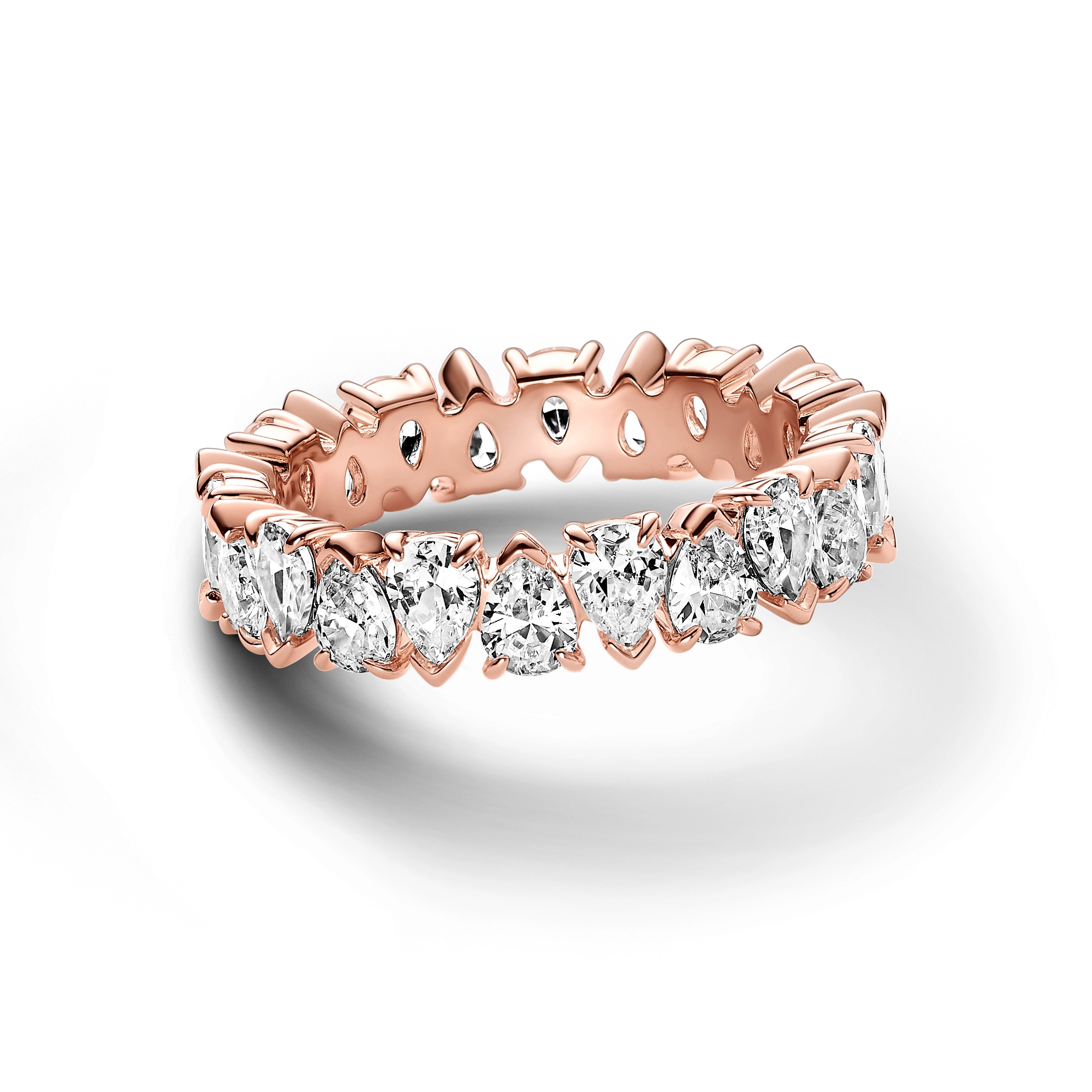 PANDORA Timeless 14K Rose Gold Plated Silver Ring/ 183021C01-52