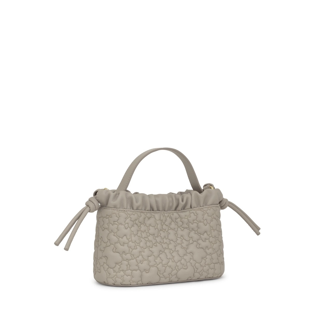 PU.POL,HANDBAG S.T PUFFY BEAR TAUPE