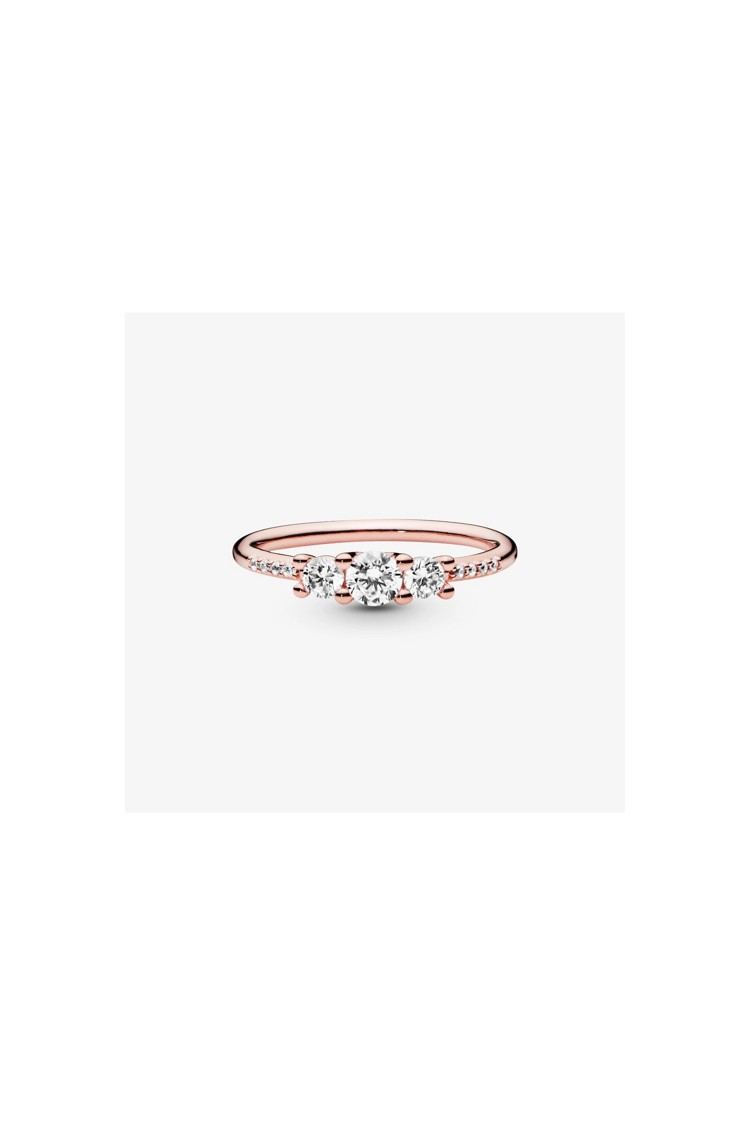 PANDORA Rose 14K Վարդագույն ոսկու պատվածքով Արծաթյա Մատանի/ 186242CZ-50