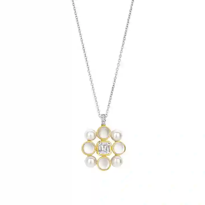 Ti Sento 14K Gold Plated Silver Necklace/ 34046YP-42