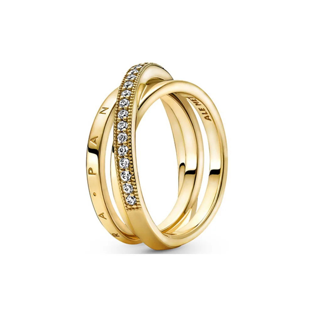 PANDORA Moments 14K Ոսկեպատ Արծաթյա Մատանի/ 169057C01-52
