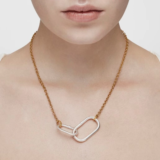 TOUS 18K Gold plated Silver Necklace/ 812342600