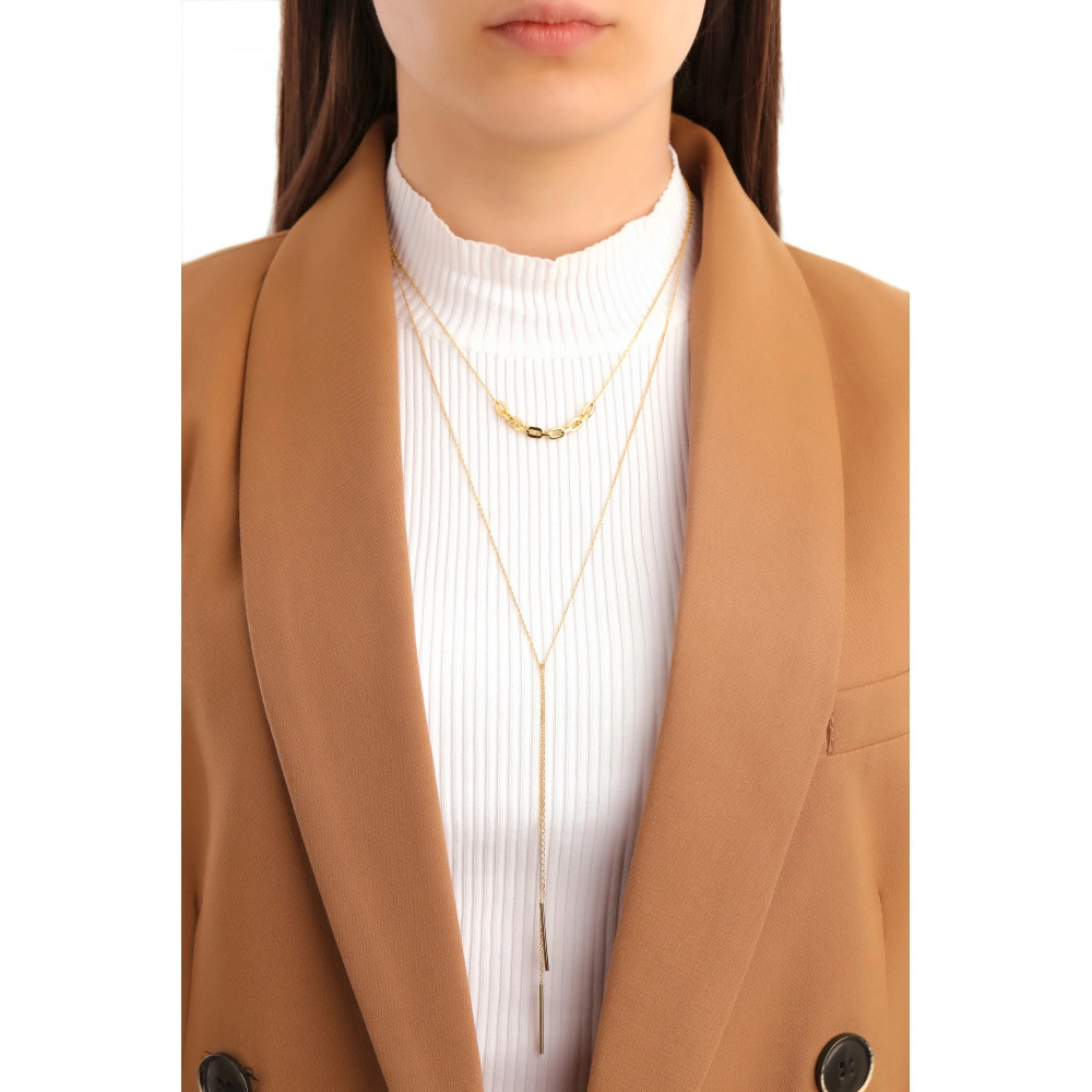 Ania Haie 14K Ոսկեպատ Արծաթյա Վզնոց/ N004-02G