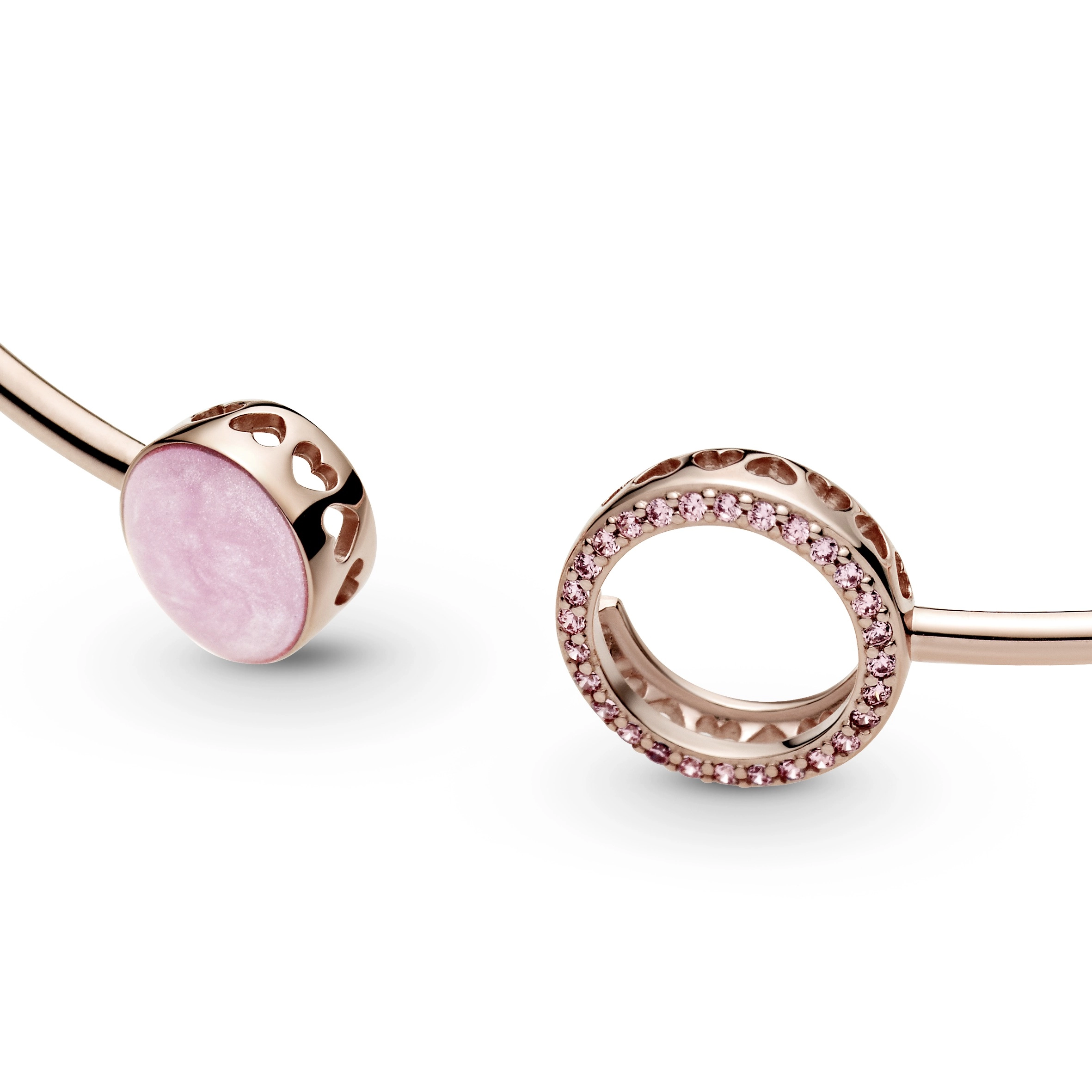 PANDORA Rose 14K Վարդագույն ոսկու պատվածքով Արծաթյա Թևնոց/ 589287C01-2