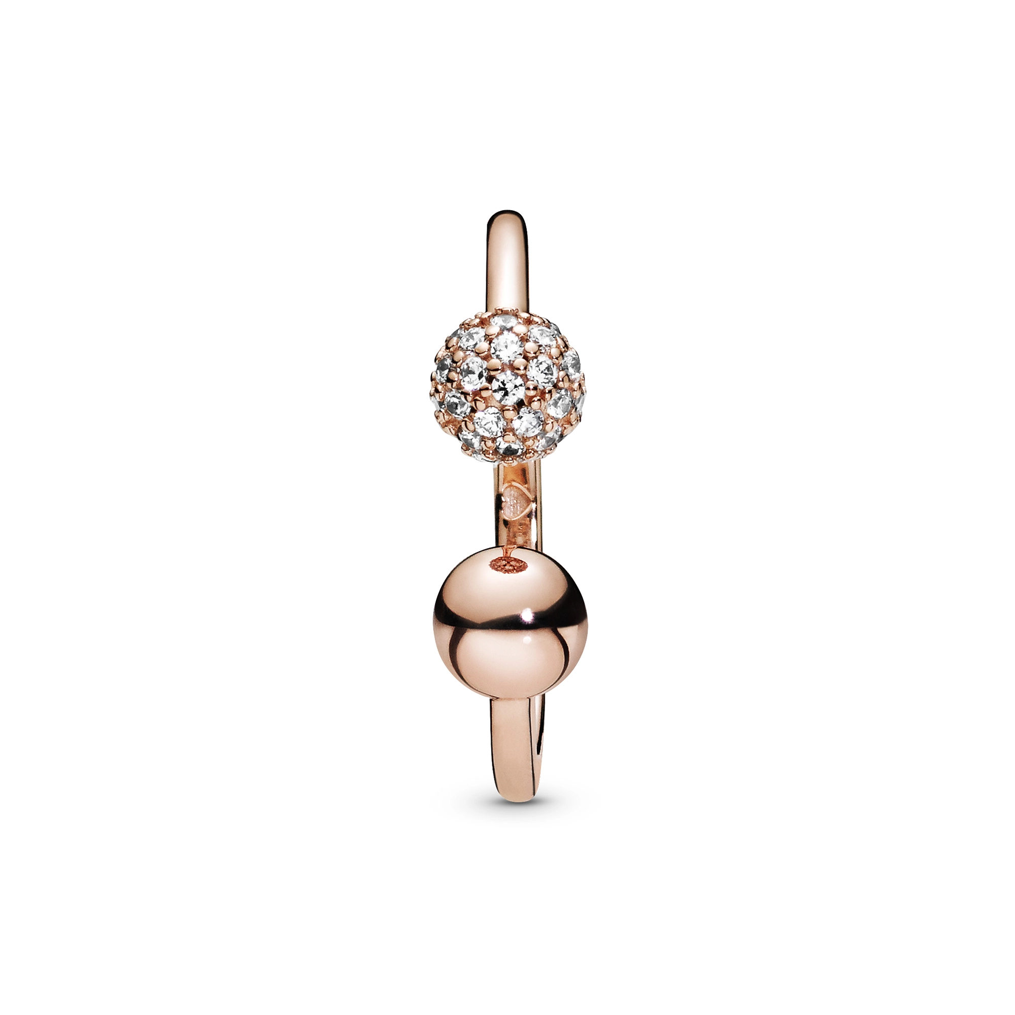 PANDORA Rose 14K Վարդագույն ոսկու պատվածքով Արծաթյա Մատանի/ 188316CZ-56