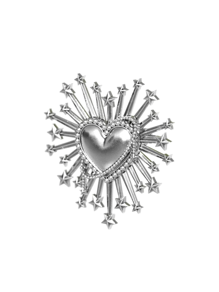 You are my Heart Silver Brooch / BR03
