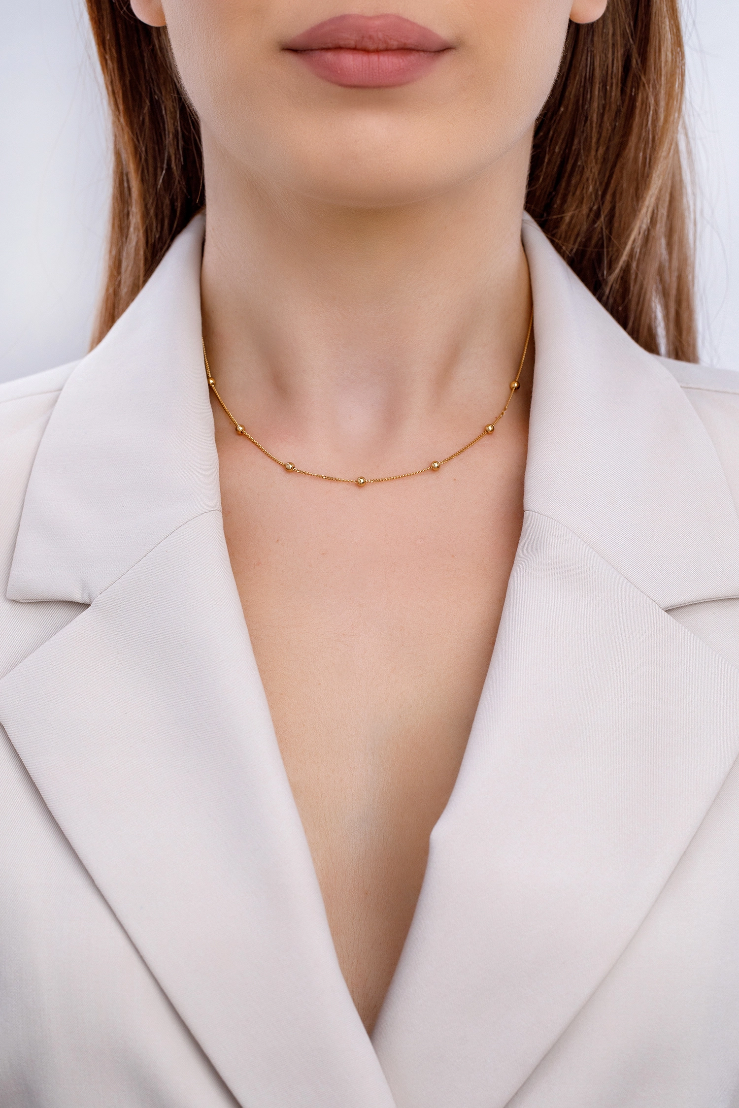 Ania Haie 14K Ոսկեպատ Արծաթյա Վզնոց/ N002-03G