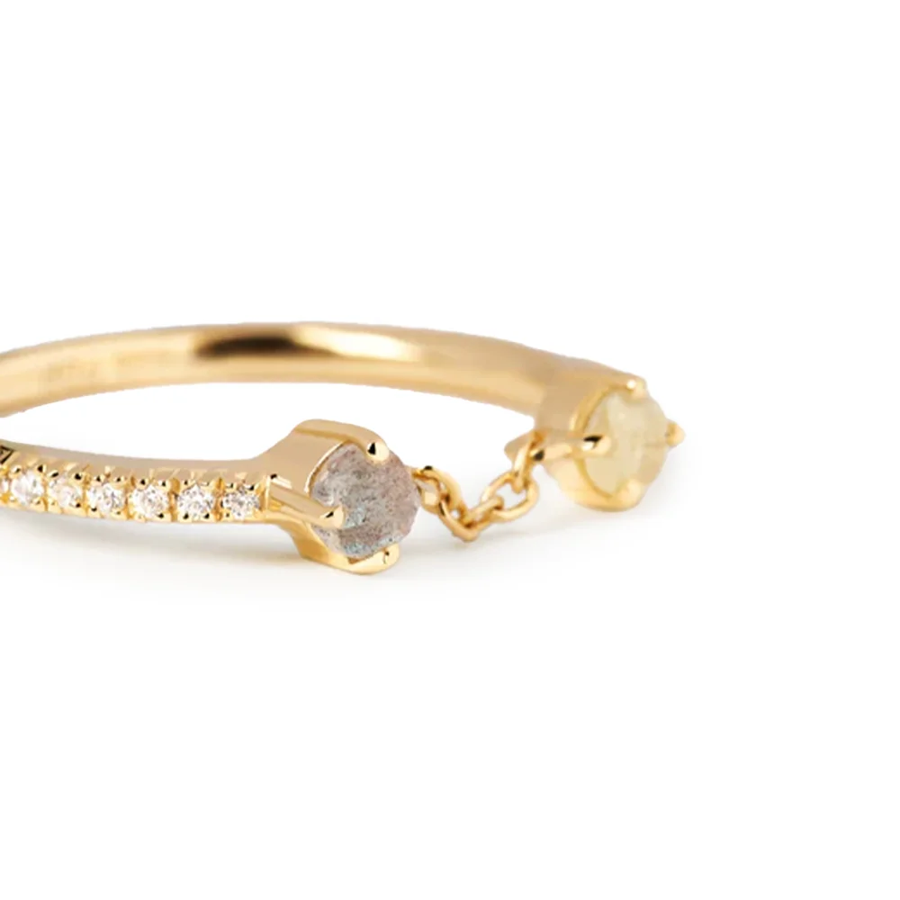 PDPAOLA 14K Gold Plated Silver Ring/ AN01-652-16