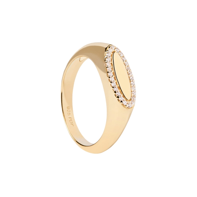 PDPAOLA 18K Gold Plated Silver Ring/ AN01-629-14