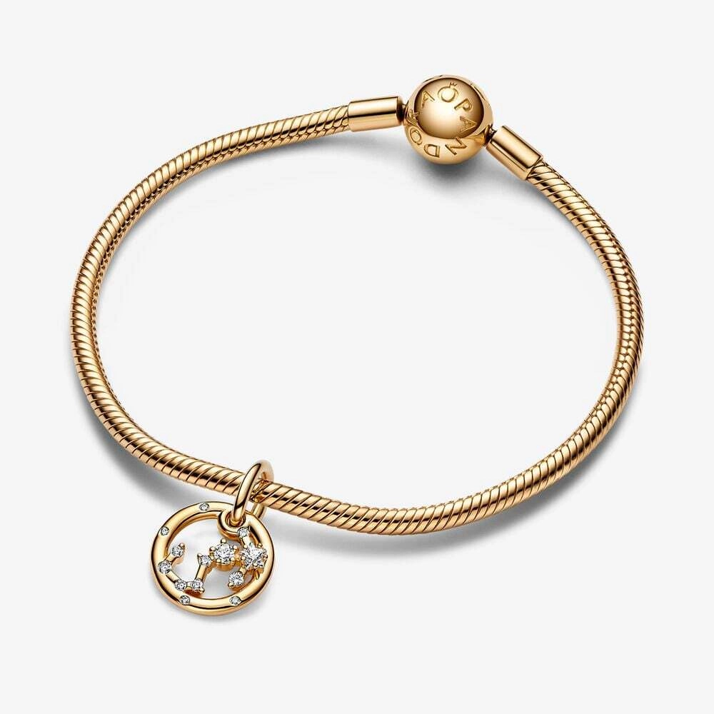 PANDORA Moments 14K Gold Plated Silver Charm/ 762710C01