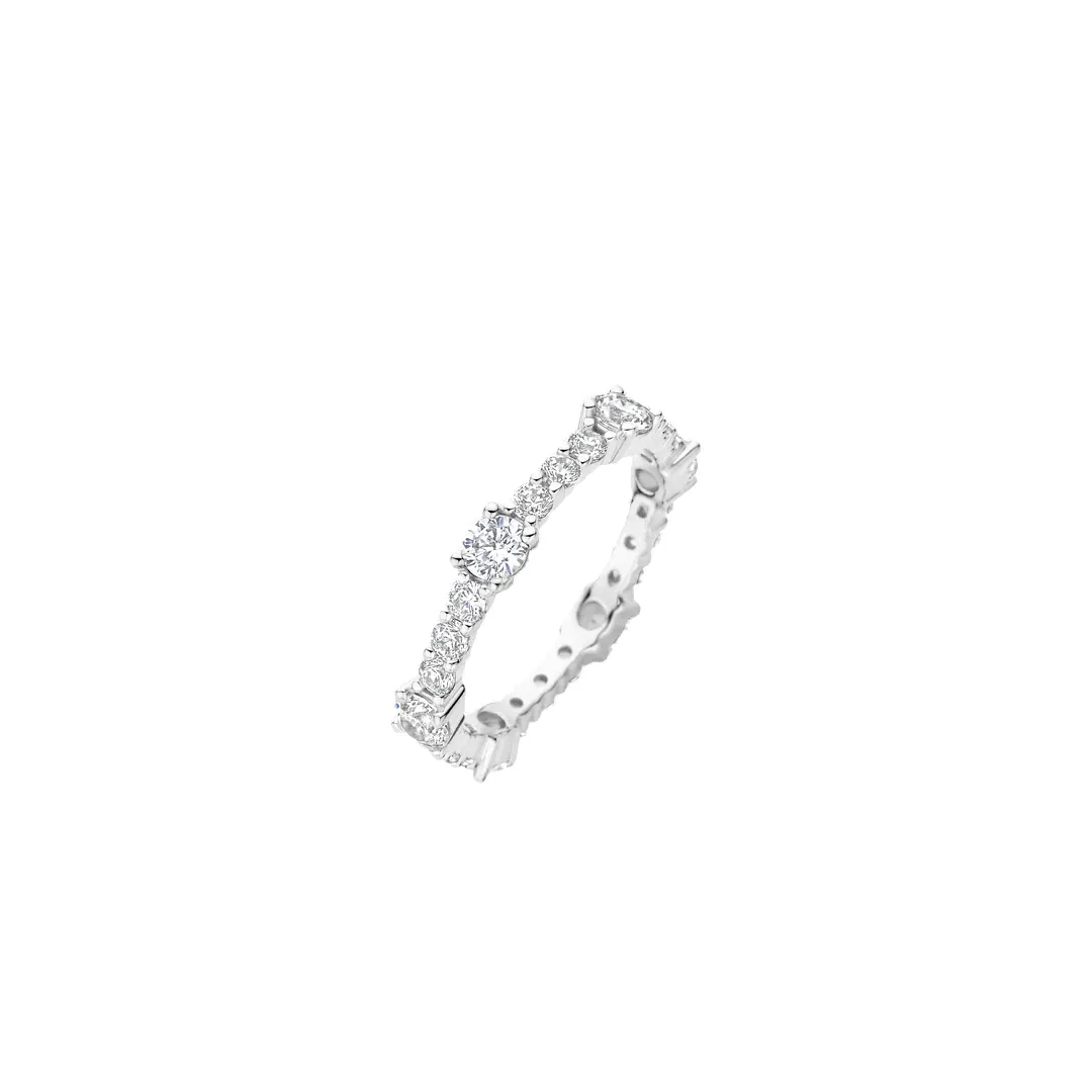 Ti Sento Silver Ring/ 12428ZI-56