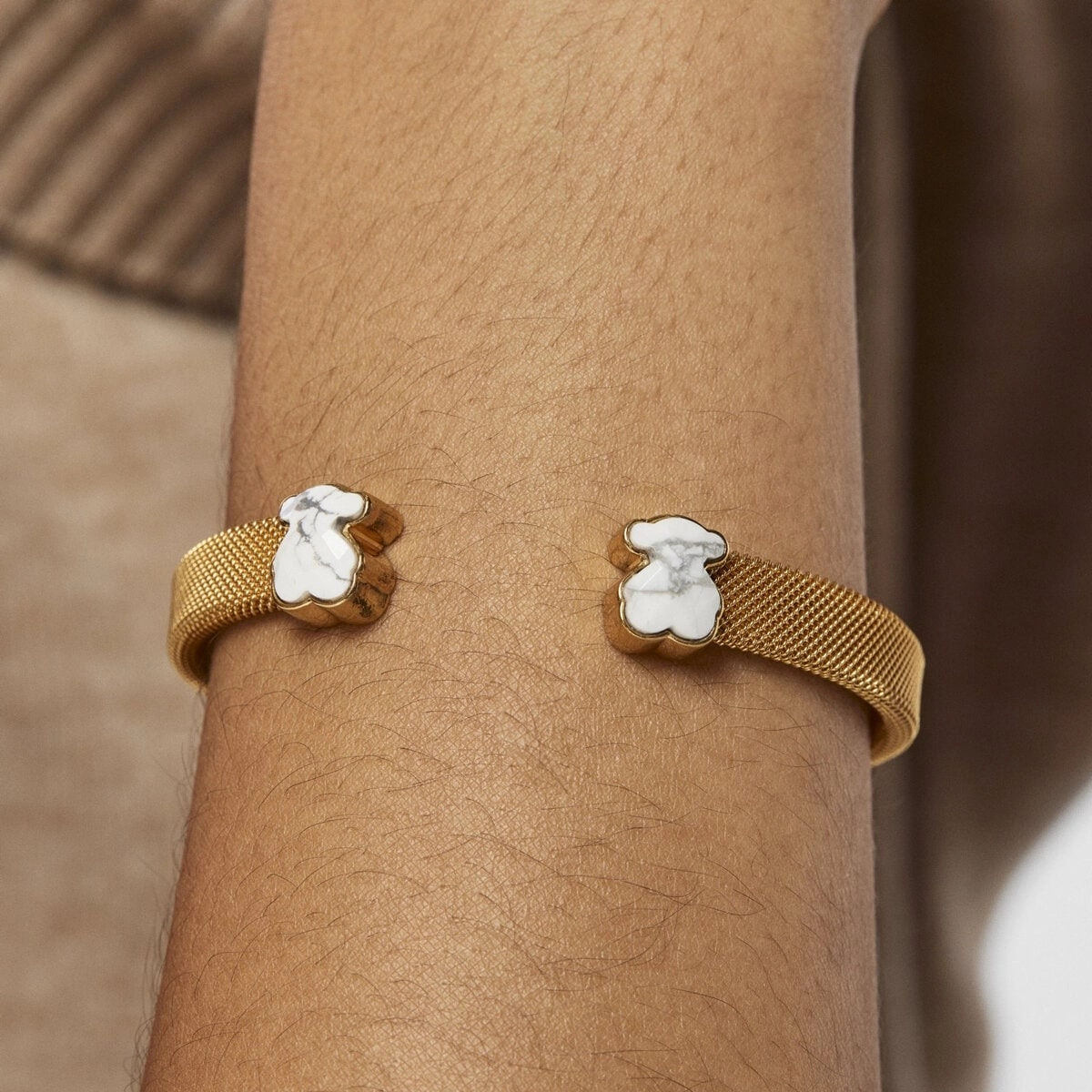 TOUS 18K Gold plated Silver Bracelet/ 013101560