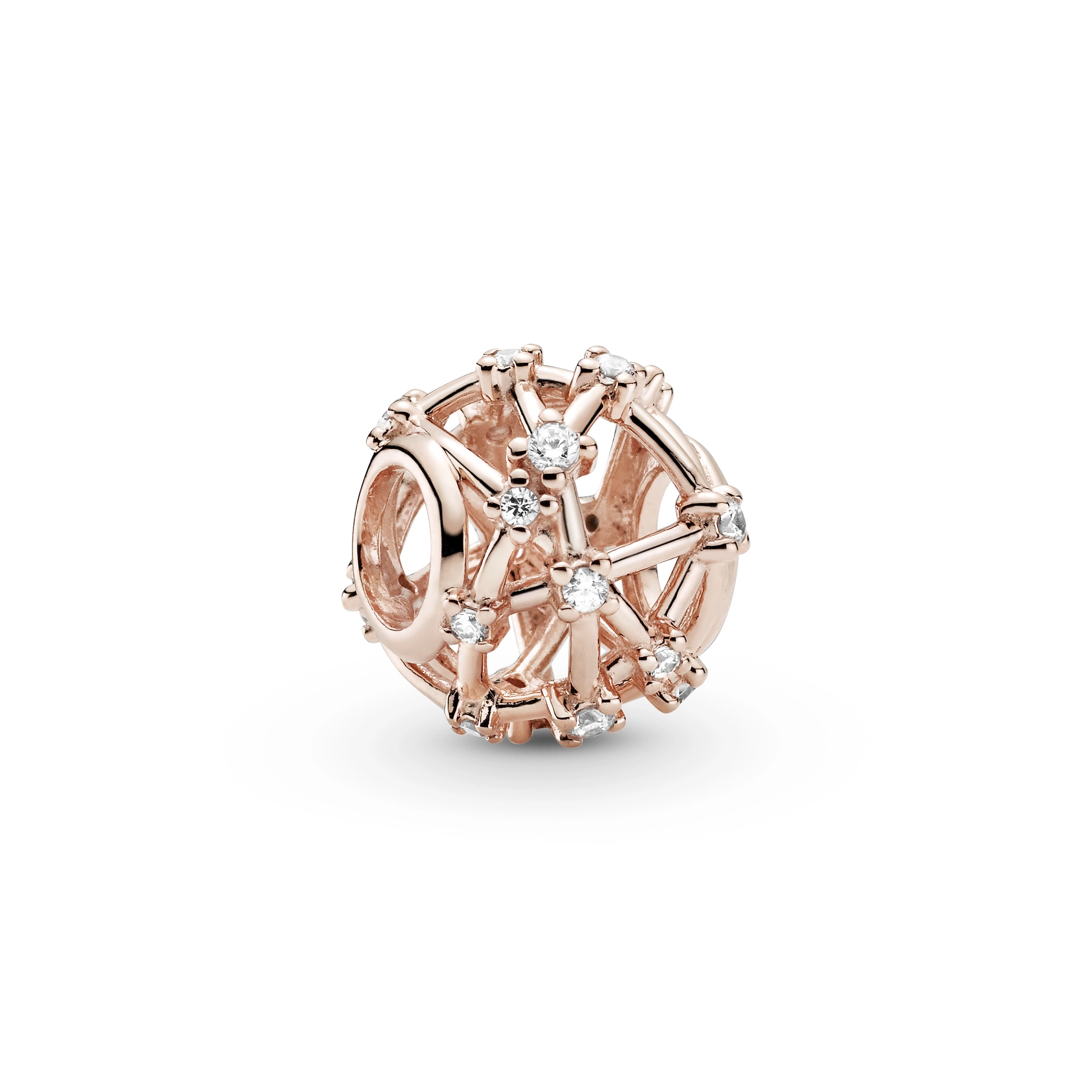 PANDORA Rose 14K Rose Gold Plated Silver Charm/ 789240C01