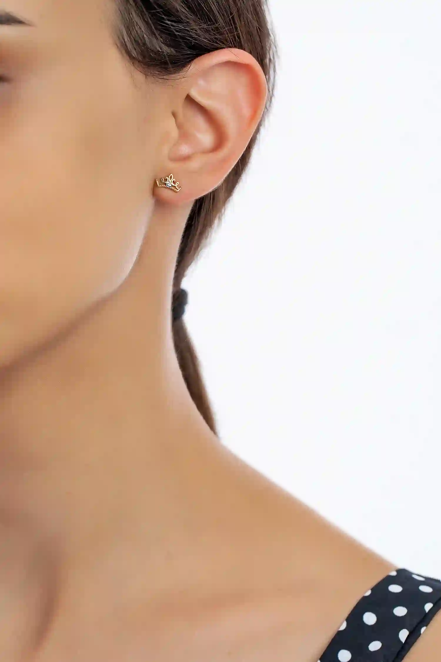 Disney детские серьги из 9K золота/ EG00003L