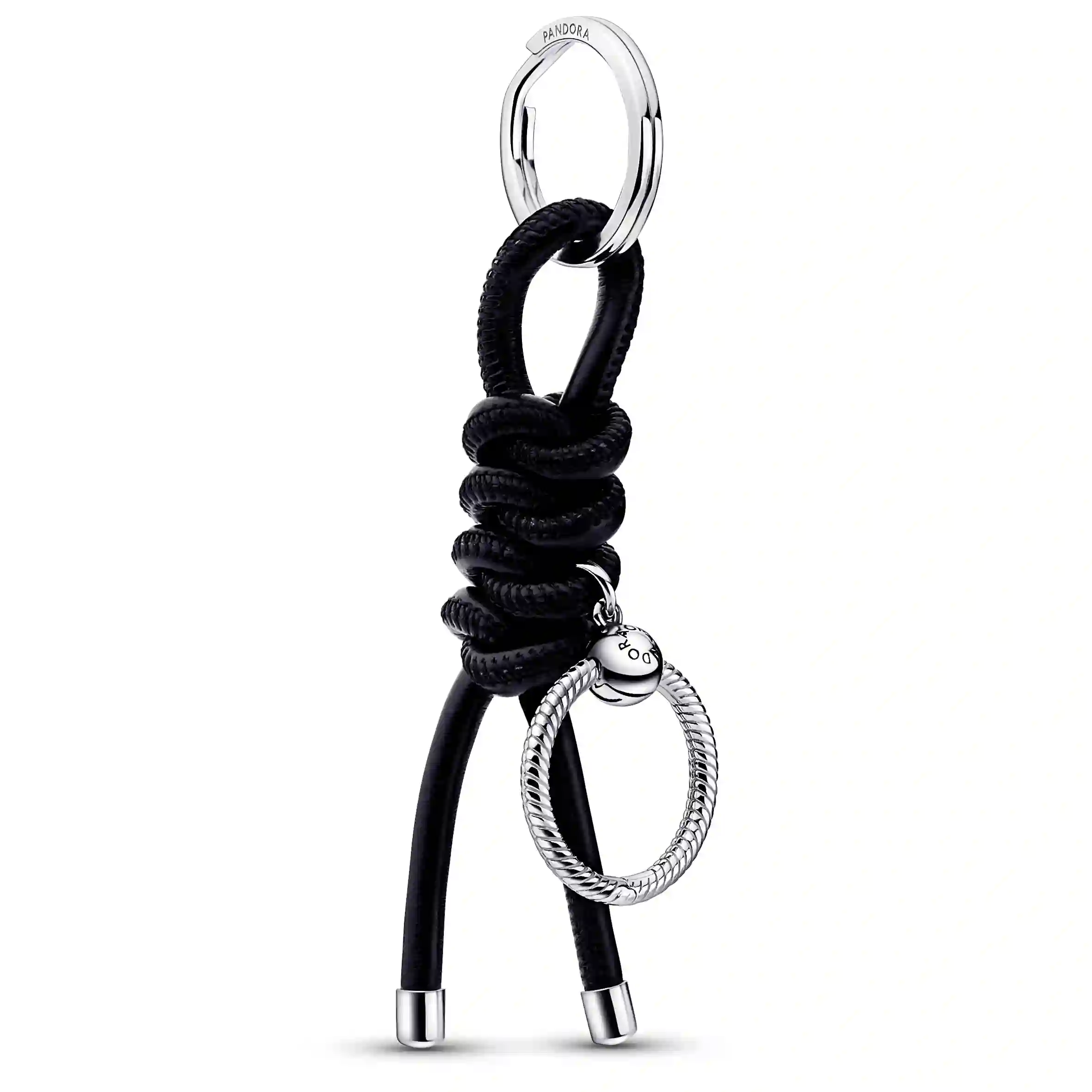 PANDORA Moments Leather Silver Key ring/ 392260C01
