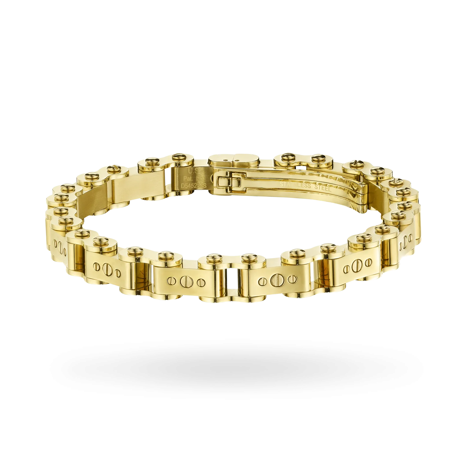 Standard Gold Bicycle Bracelet / All Gold PVD