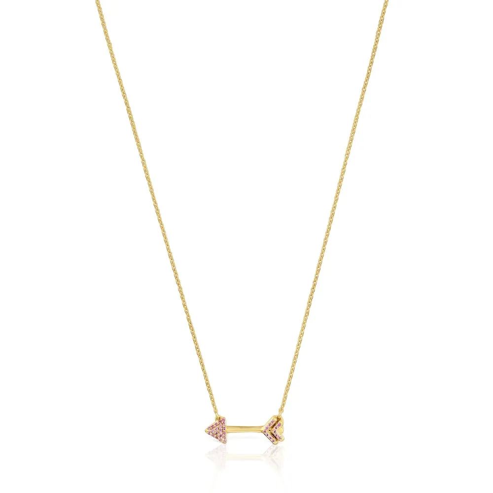 TOUS 18K Gold Plated Silver Necklace/ 1004567900