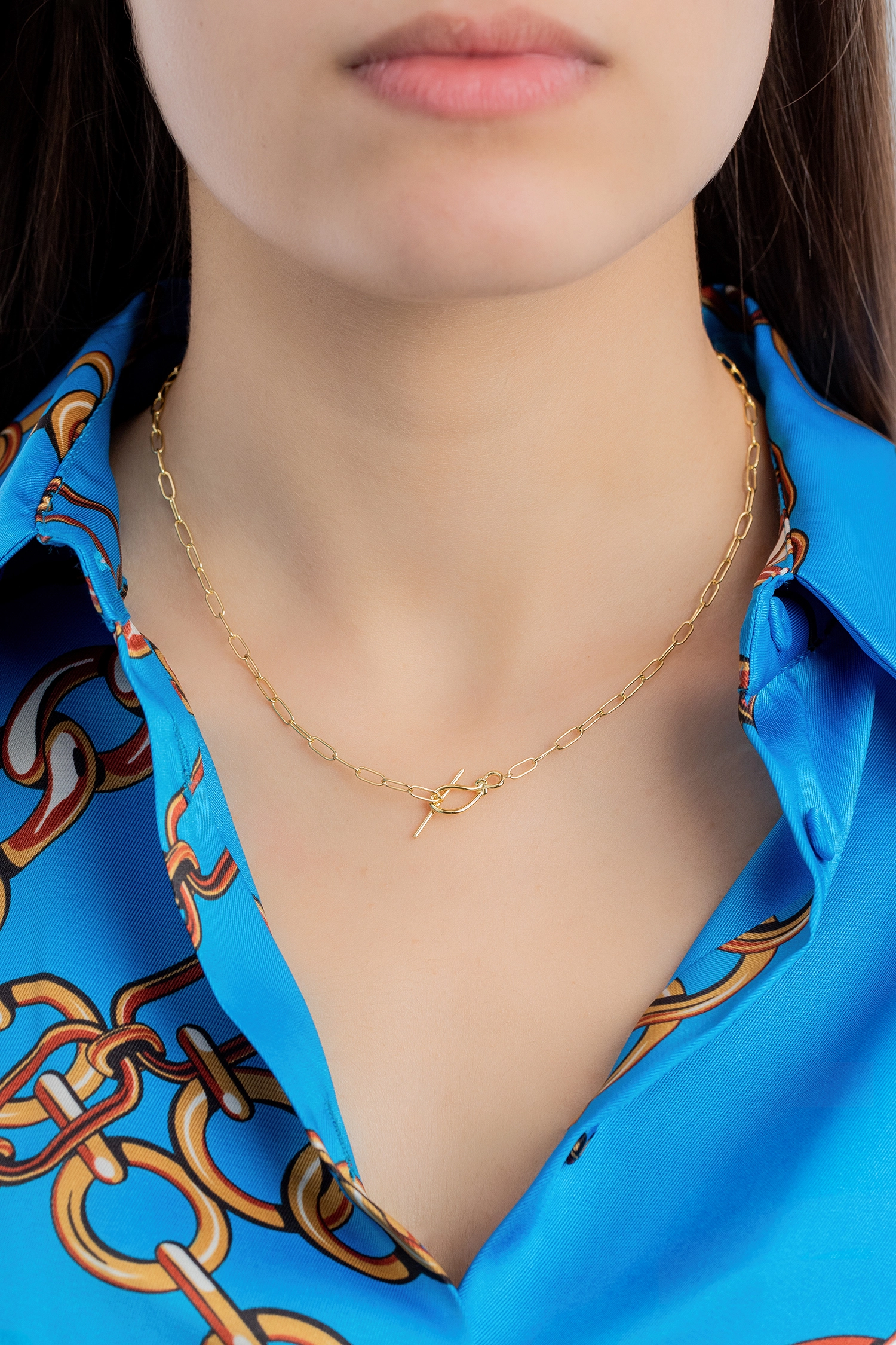 Ania Haie 14K Ոսկեպատ Արծաթյա Վզնոց/ N029-01G