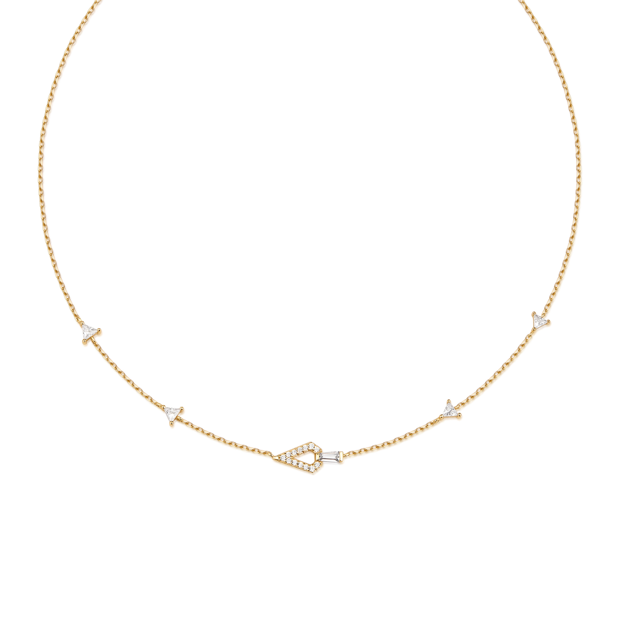 Ania Haie 14K Позолоченное Серебряное Ожерелье/ N059-03G
