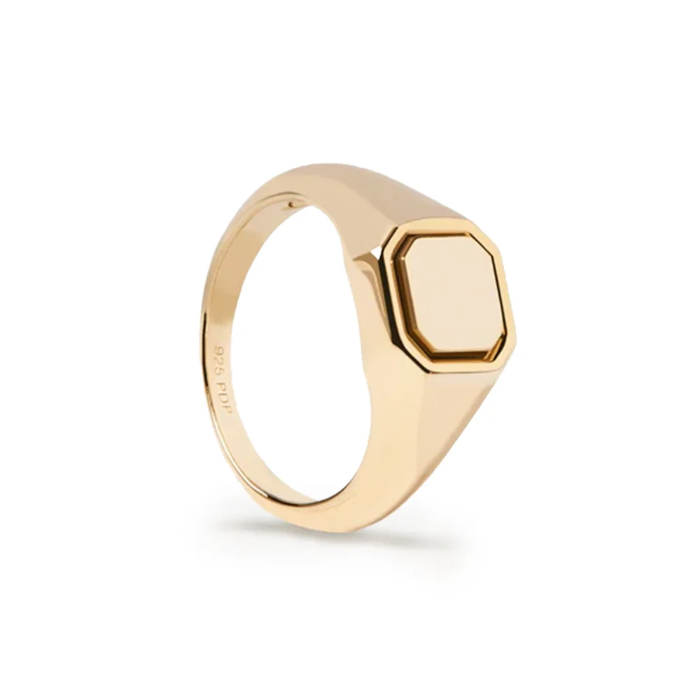 PDPAOLA 18K Gold Plated Silver Ring/ AN01-627-14