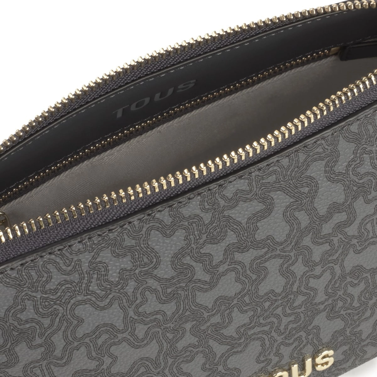 PU.PVC,HANDBAG K MINI LINES DARK GREY